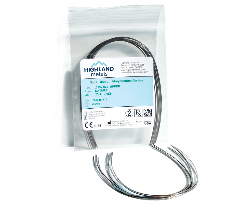 Dây Cung TMA Tròn (Hợp Kim Beta Titanium) (MADE IN USA)