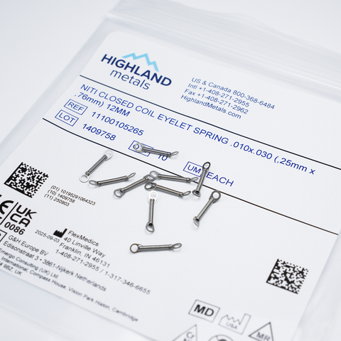 Lò Xo Niti Đóng Khoảng HIGHLAND METALS-USA