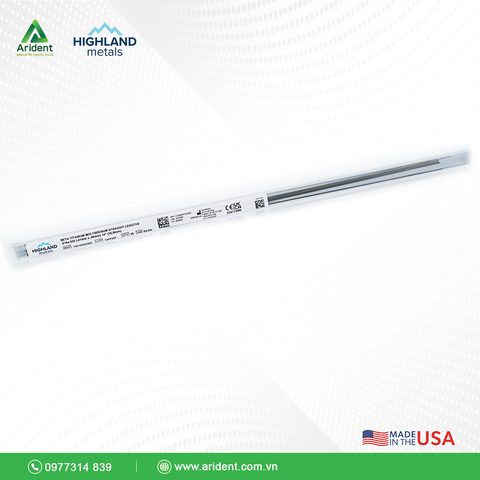 Dây TMA Dạng Thẳng Dài 14’’ (35cm) Vuông HIGHLAND METALS-USA